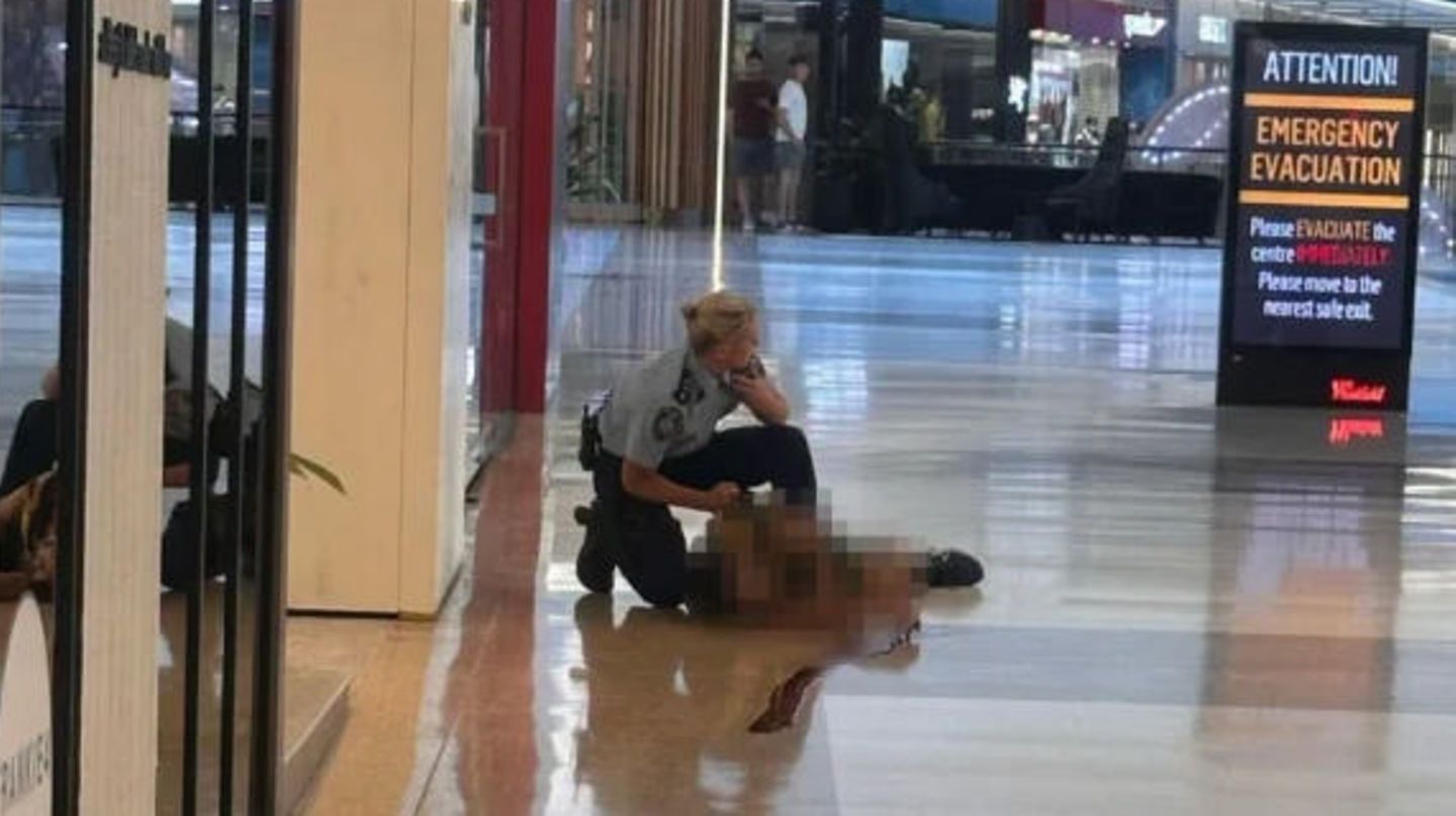 Augenzeugen verbreiteten via Social Media, hier von X, Bilder der Polizistin, die den Amoktäter stoppte