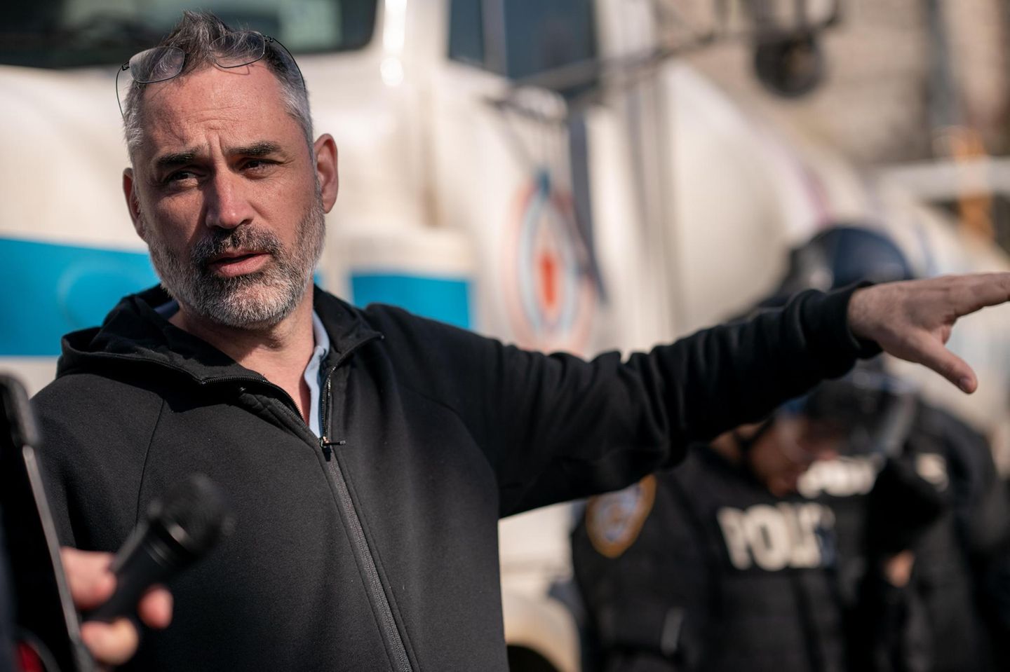 Regisseur Alex Garland bei Dreh von "Civil War"
