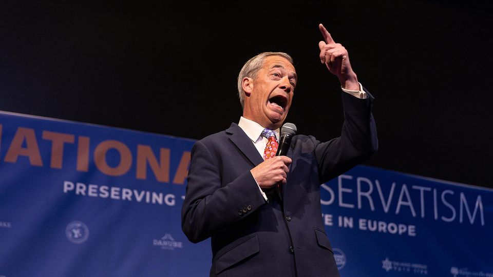 Starredner beim Treffen der Nationalkonservativen: der Brite Nigel Farage