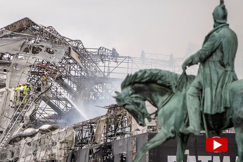 "Ein Horror" – Kopenhagener trauern um ihre historische Börse