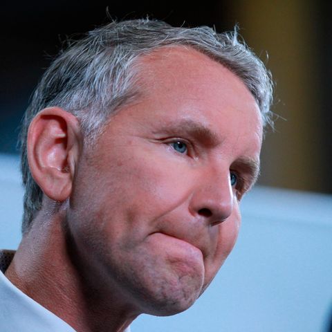 Björn Höcke presst die Lippen auf einander