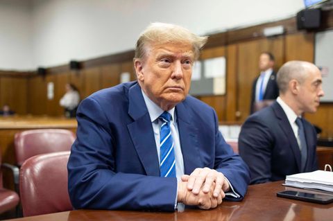 Donald Trump im Gerichtssaal in New York