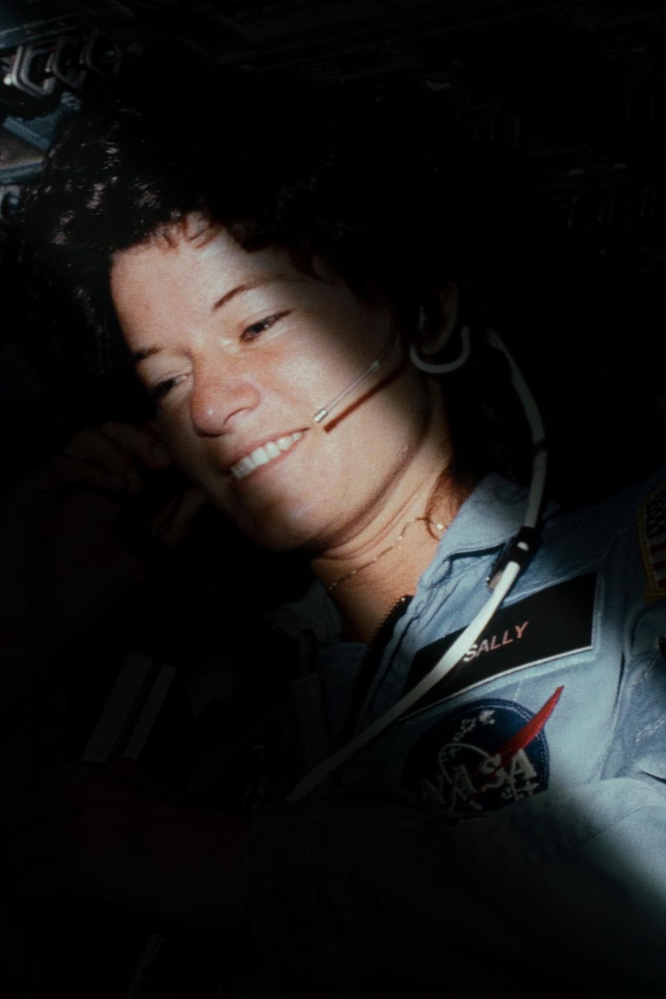 Porträt der Astronautin Sally Ride Porträt der Astronautin Sally Ride