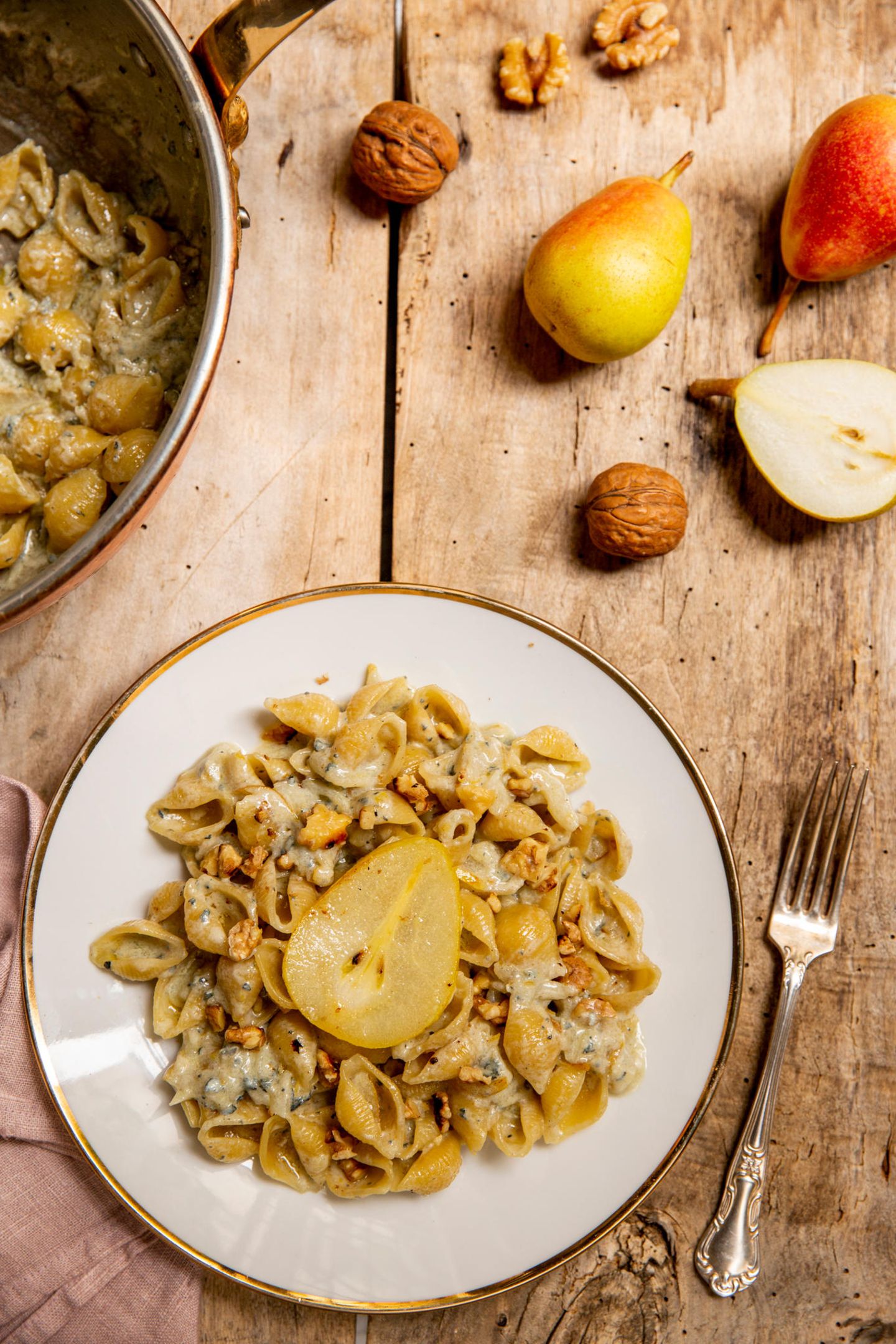 CONCHIGLIE con PERA E GORGONZOLA