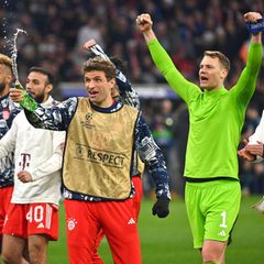 FC Bayern nach dem gewonnenen Viertelfinale gegen Arsenal London