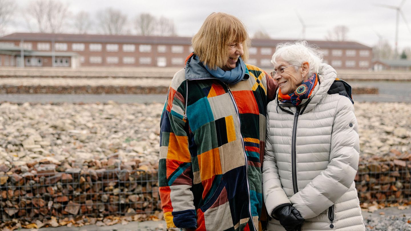 Portrait Barbara Brix (braune Haare) und Yvonne Cossu-Alba (graue Haare) 