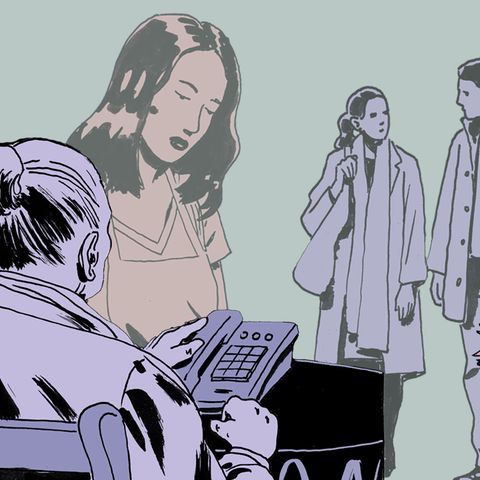 Einsamkeit: Eine Illustration zeigt fünf Menschen, die traurig aussehen