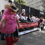 Anti-Raucherprotest in Mexiko