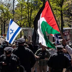 Protest gegen Israel an der Columbia University in New York