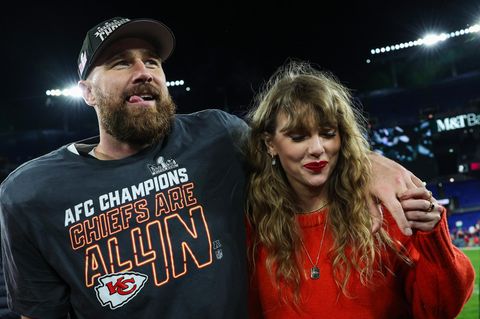 Taylor Swift und Travis Kelce beim Super Bowl