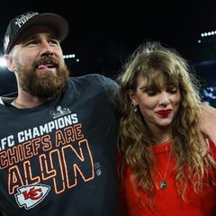 Taylor Swift und Travis Kelce beim Super Bowl