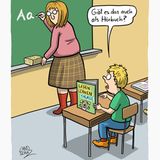 stern-Zeichnerin: Buch-stäblich lustig – Cartoons von Dorthe Landschulz
