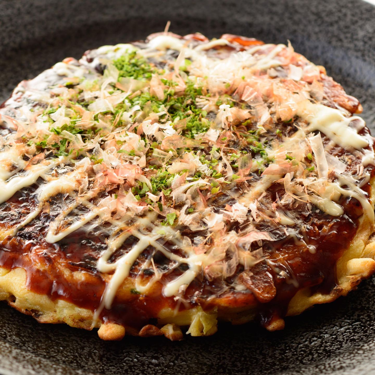 Okonomiyaki, Pfannkuchen im japanischen Stil
