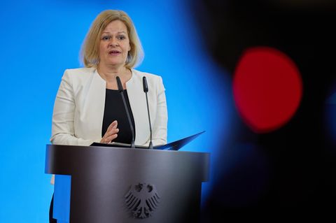 Bundesinnenministerin Nancy Faeser (SPD)