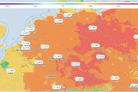 Wetter Karte Temperaturen Wetter Karte Temperaturen
