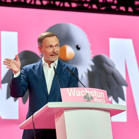 Christian Lindner spricht auf dem 75. Bundesparteitag der FDP
