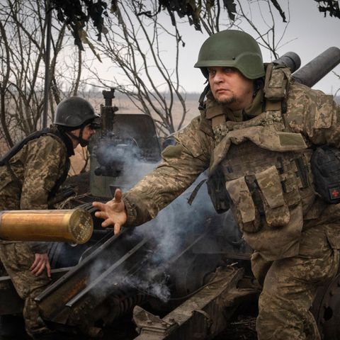 Soldaten der 71. Brigade im Raum von Awdijiwka 