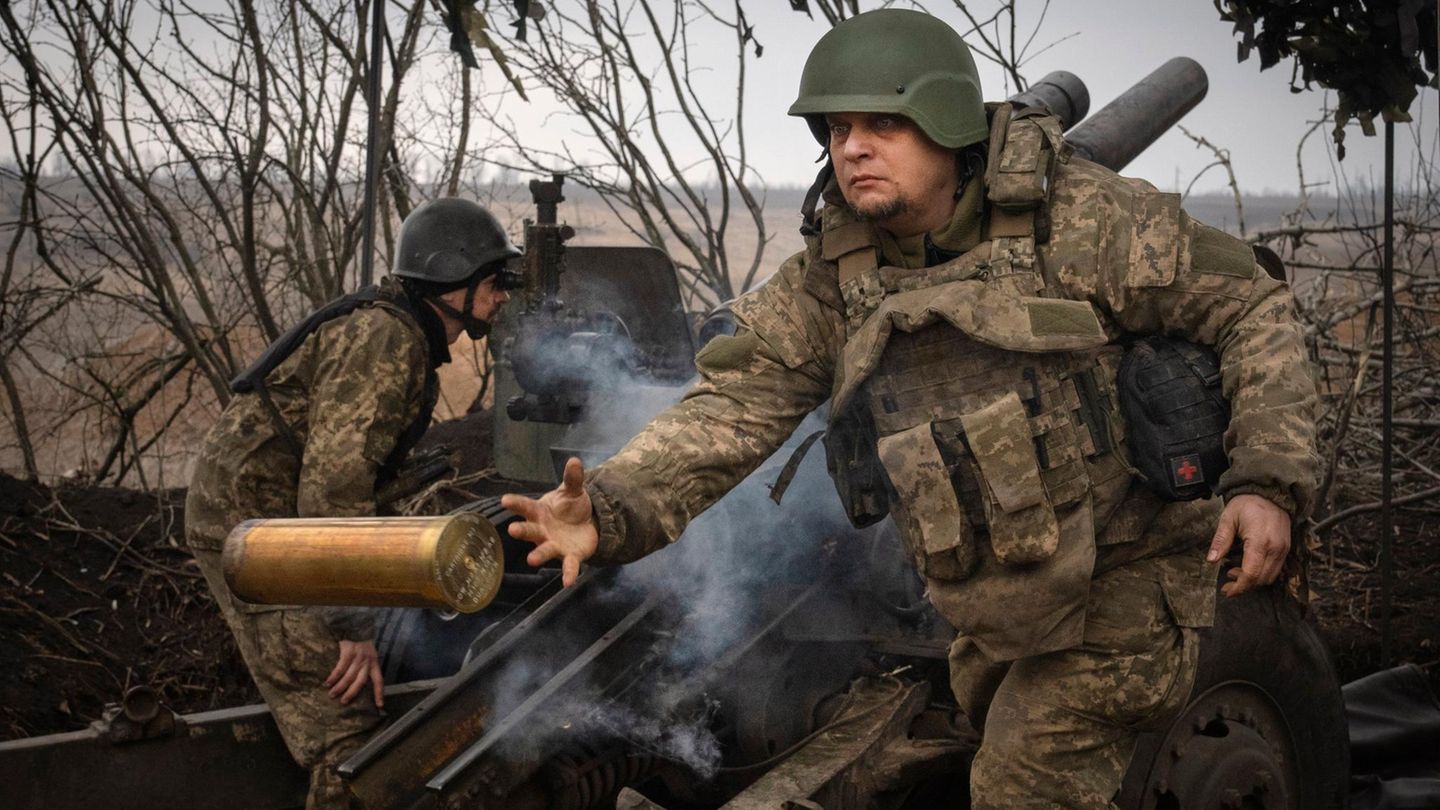 Soldaten der 71. Brigade im Raum von Awdijiwka 