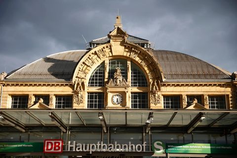 Der Hauptbahnhof Halle/Saale