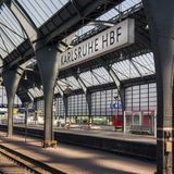 Der Hauptbahnhof in Karlsruhe