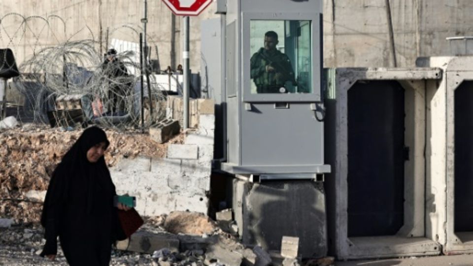 Kontrollpunkt der israelischen Armee im Westjordanland
