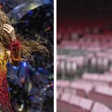 Eine Bildkombination aus Shakria und ihrem Ex, dem Fußballspieler Gerard Piqué