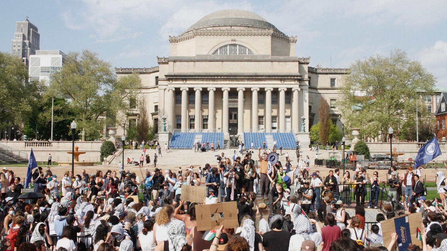 Die Proteste hatten an der renommierten Columbia University begonnen und sich von dort ausgeweitet