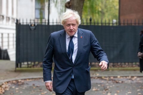 Boris Johnson schnellen Schrittes