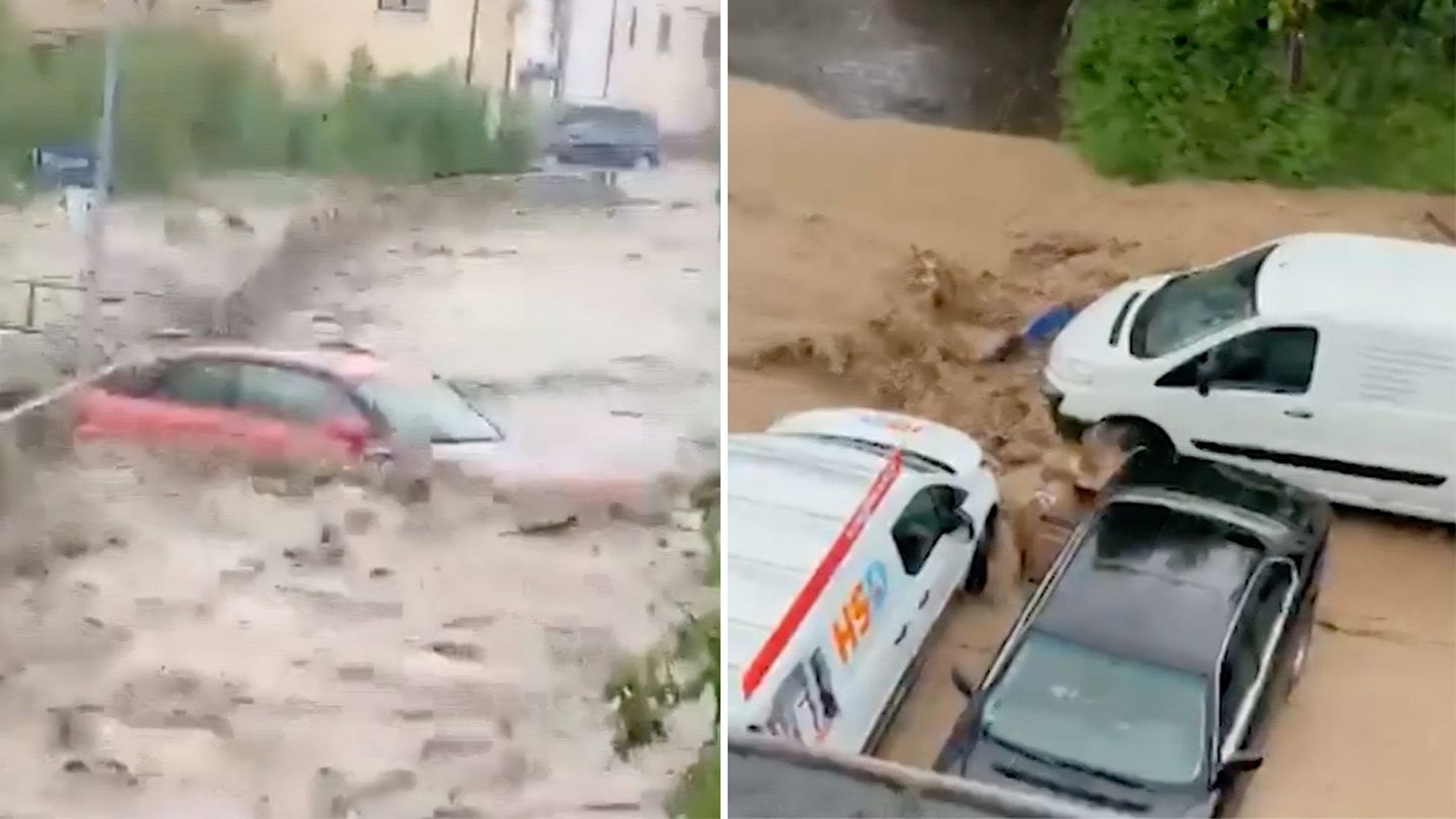 Häuser geflutet: Schwere Unwetter im Südwesten Deutschlands – Wassermassen reißen Autos mit