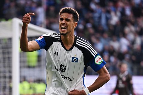 Später Jubel: Robert Glatzel brachte den HSV gegen St. Pauli in Führung.