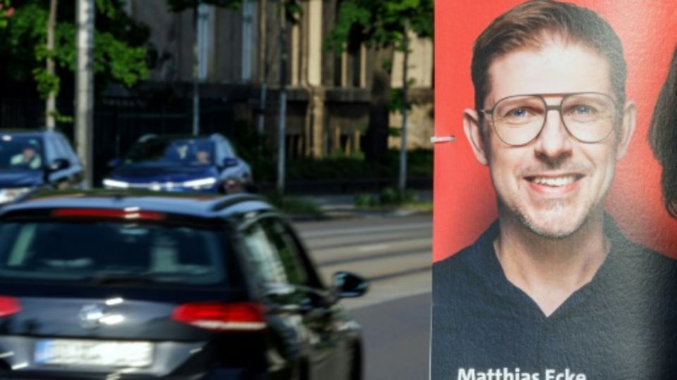 Wahlplakat von Ecke in Dresden