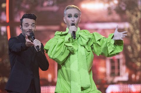 Jan Böhmermann bei seinem Auftritt in der ZDF-Show von Giovanni Zarrella