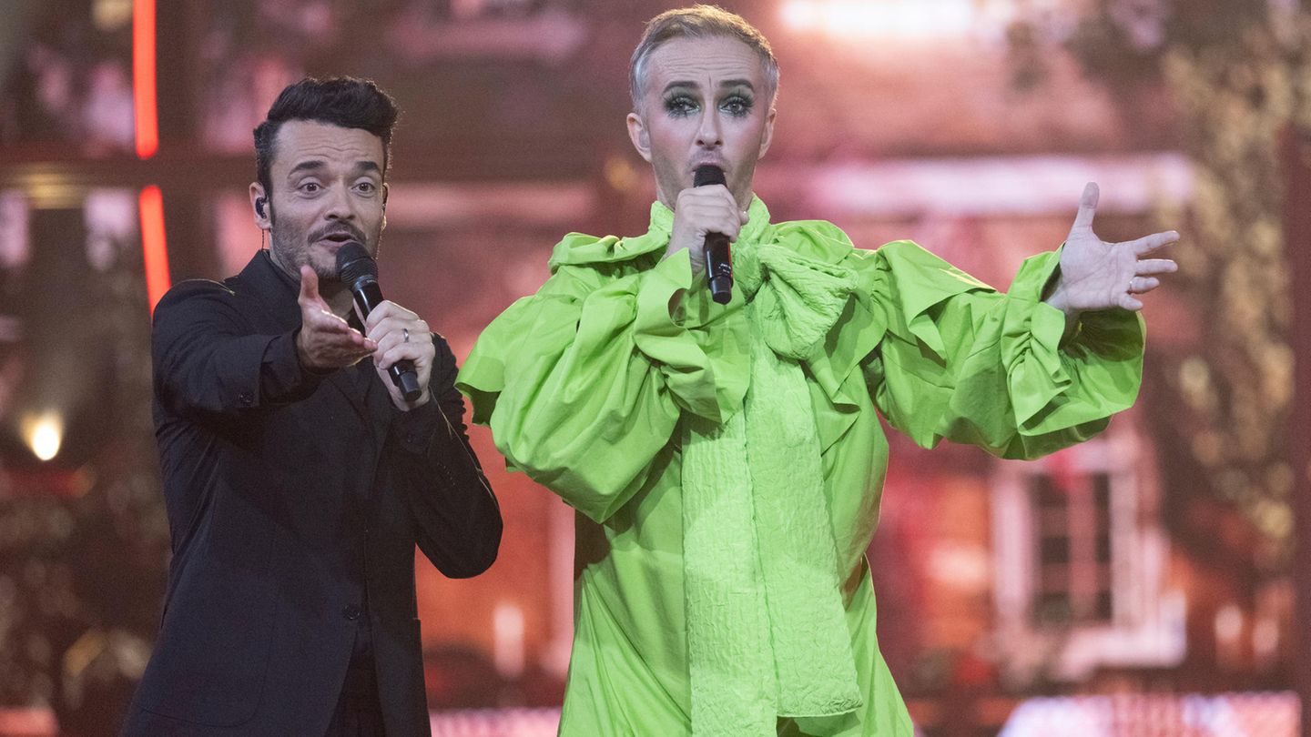 Jan Böhmermann bei seinem Auftritt in der ZDF-Show von Giovanni Zarrella