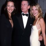 Christy Turlington, Calvin Klein und Kate Moss 1995 bei der Met-Gala