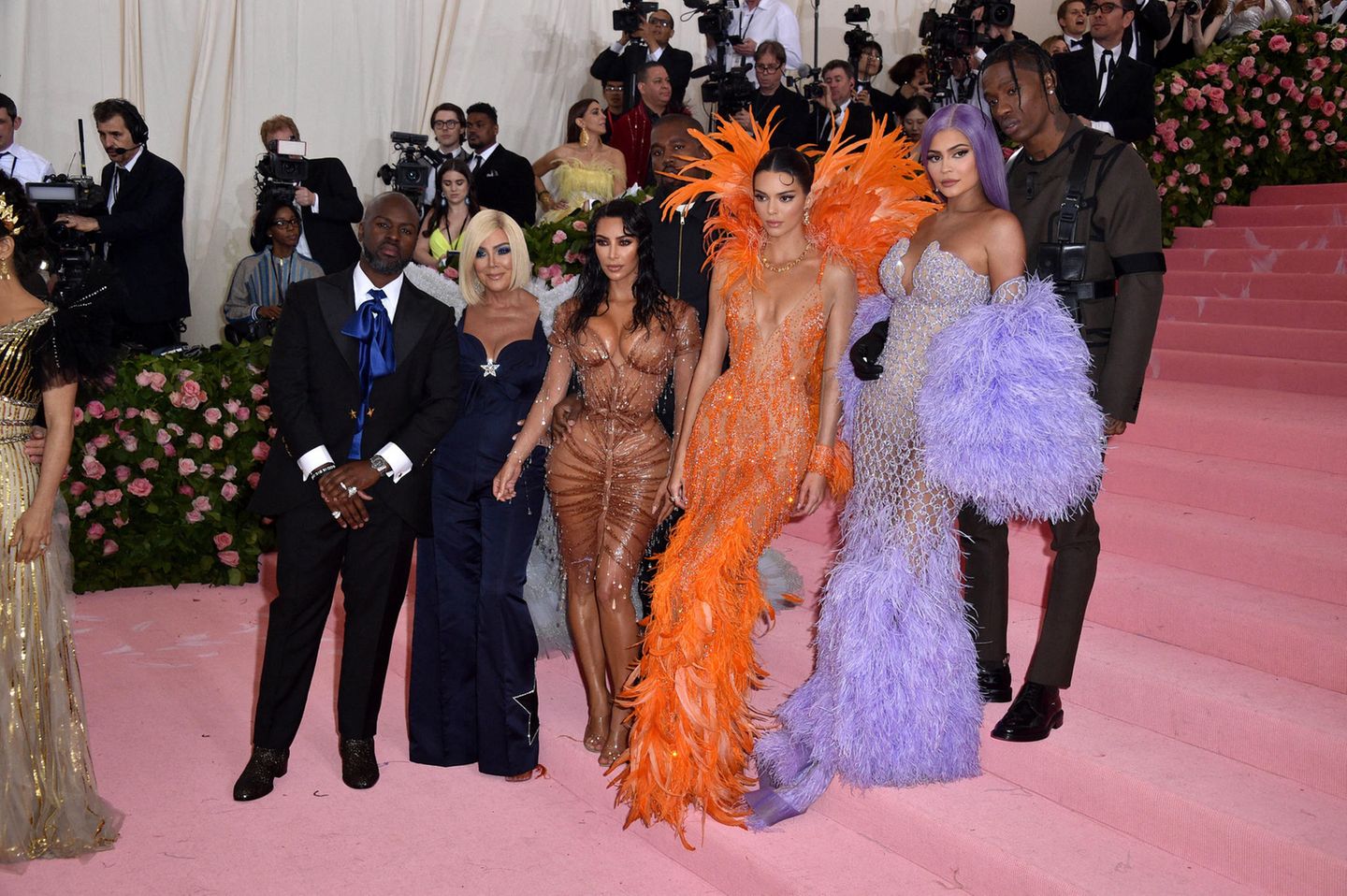 Kris Jenner mit ihren Töchtern Kim, Kendall und Kylie bei der Met Gala 2019