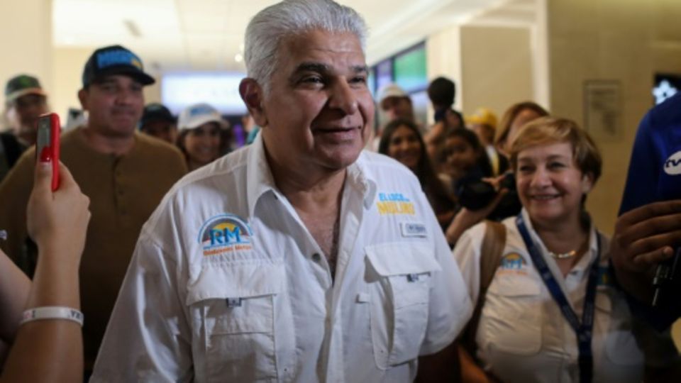 José Raul Mulino am Sonntag in Panama-Stadt