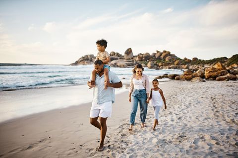 Familie am Strand