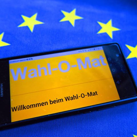 Wahl-O-Mat auf einem Handy