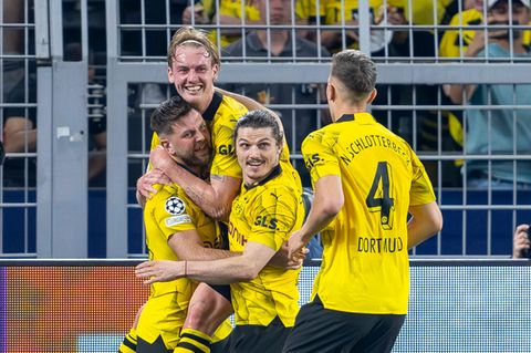 Spieler von Borussia Dortmund im Champions League-Hinspiel