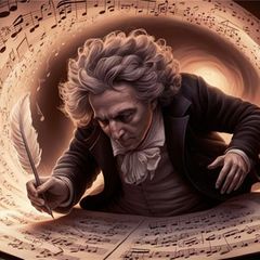 Ludwig van Beethoven Illustration