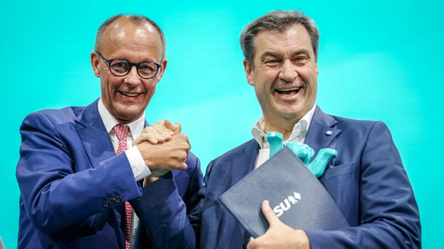 CDU-Parteitag: Markus Söder schwört Friedrich Merz die Treue – naja, fast
