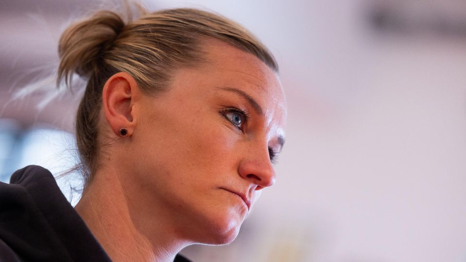 Alexandra Popp vom VfL Wolfsburg steht kurz vor dem DFB Pokalfinale der Frauen am 9. Mai