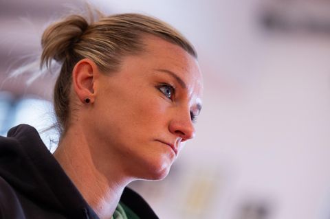 Alexandra Popp vom VfL Wolfsburg steht kurz vor dem DFB Pokalfinale der Frauen am 9. Mai