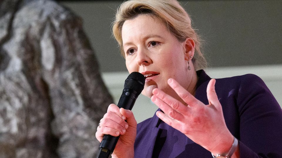 Die Berliner SPD-Vorsitzende Franziska Giffey im Willy-Brandt-Haus