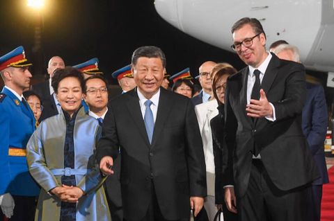 Xi Jinping und Alksandar Vucic