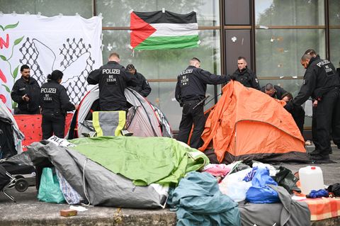 Pro-Palästina-Protest an der FU Berlin