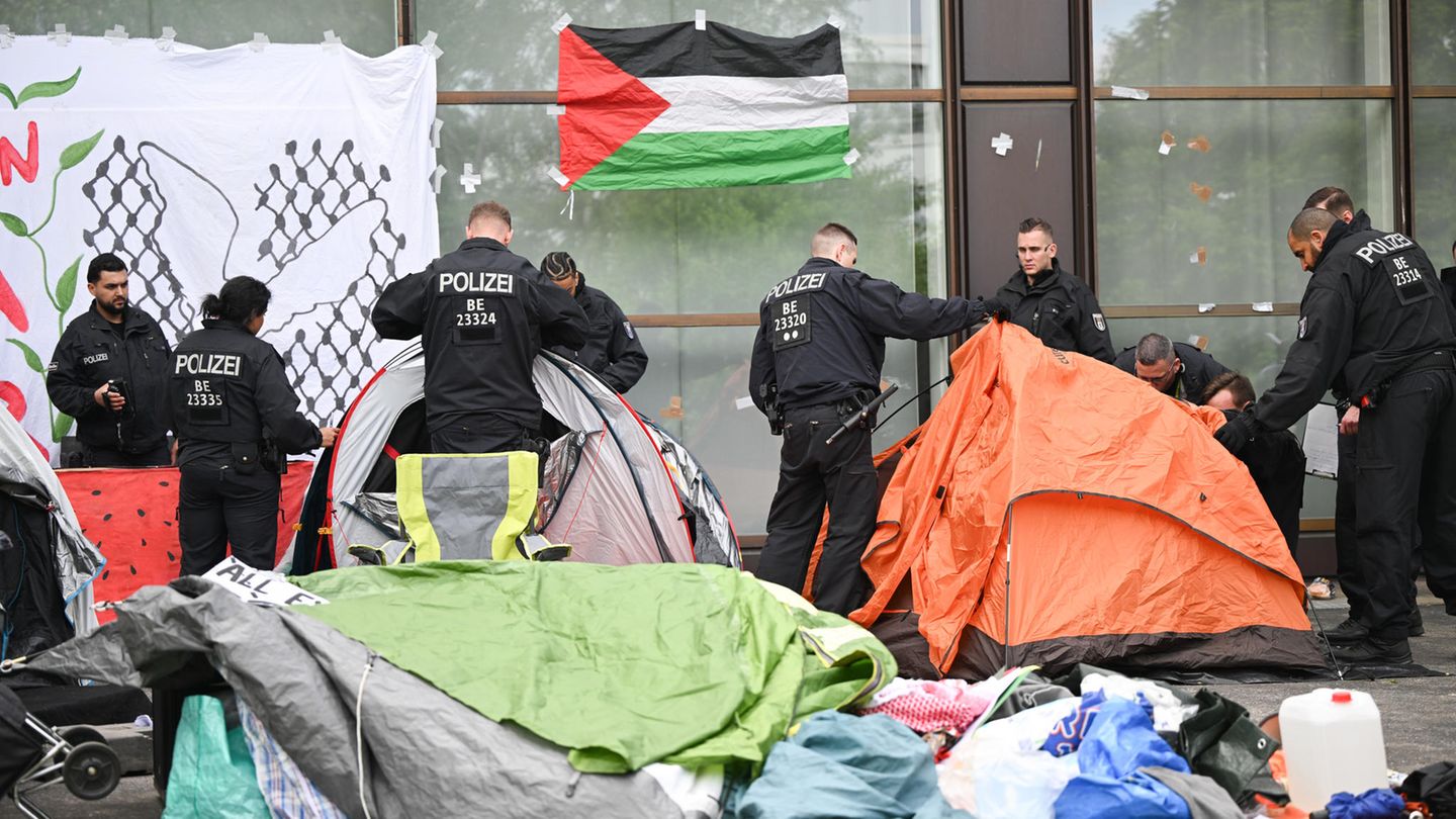Pro-Palästina-Protest an der FU Berlin