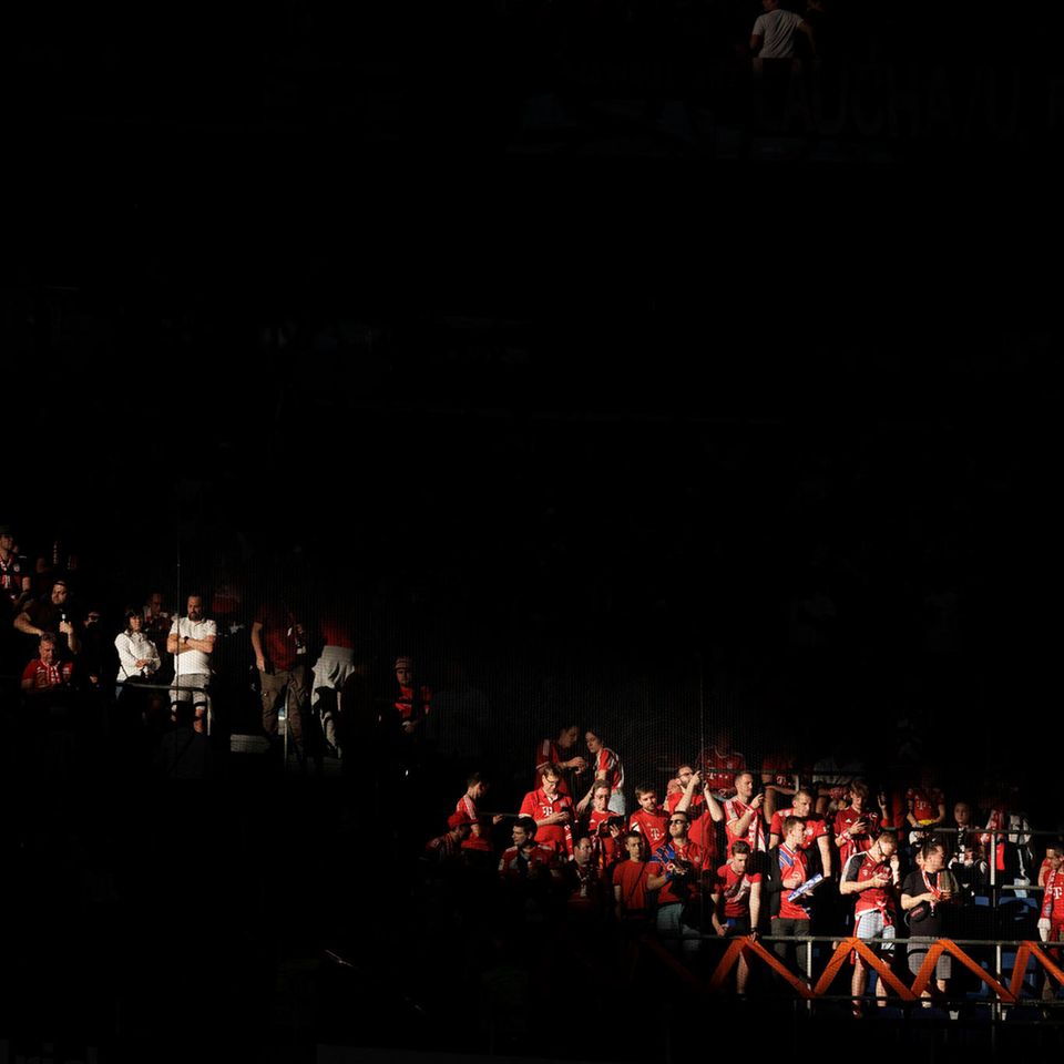 FC Bayern München Fans im Stadion in Madrid