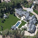 Luftbild vom Haus in den Hidden Hills