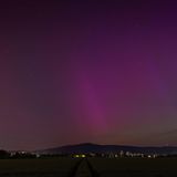 Auch über dem hessischen Taunus waren die Polarlichter zu sehen